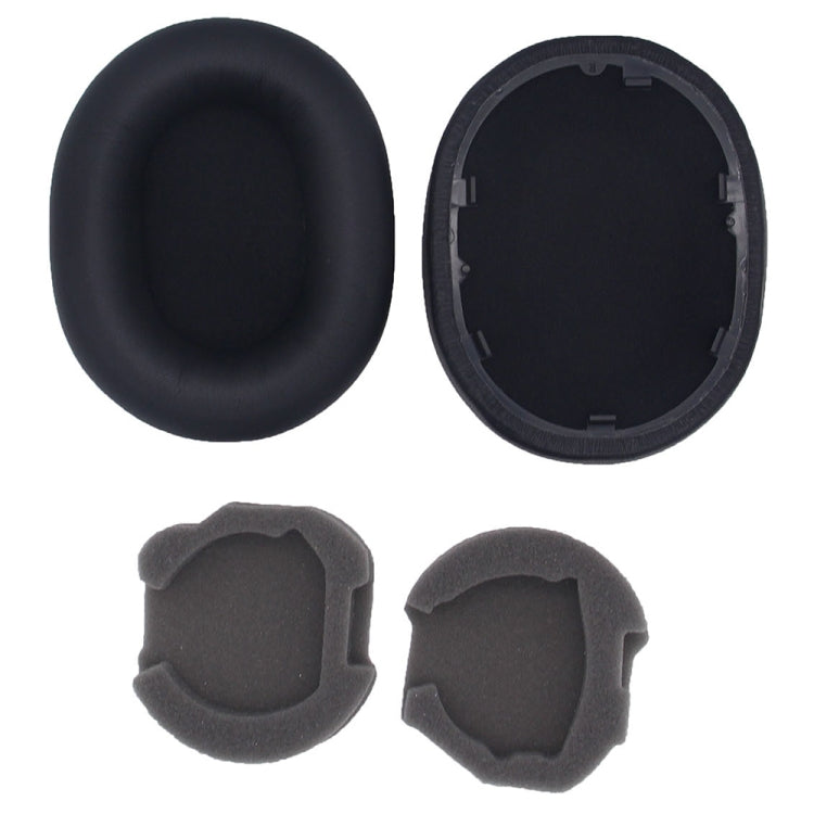 2pcs For Sony WH-1000XM5 Headphone Sponge Leather Case Earmuffs(Black) by buy2fix