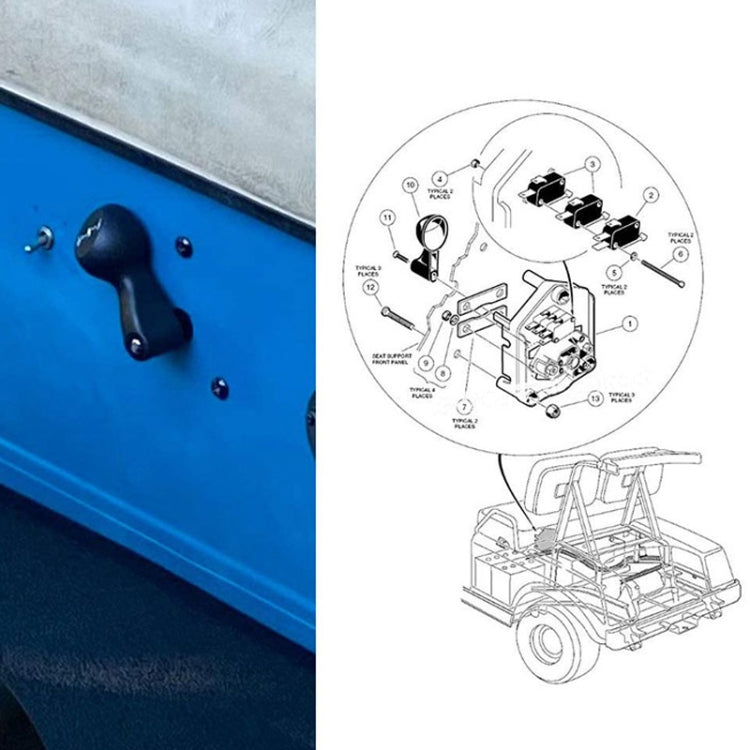 For Club Car DS Golf Cart Front And Rear Gear Switches 101753005 by buy2fix