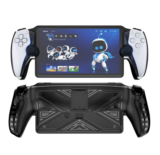 For Sony PlayStation Portal TPU Protective Case Cover With Stand(Black) - Cases by buy2fix | Online Shopping UK | buy2fix