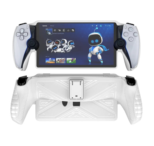For Sony PlayStation Portal TPU Protective Case Cover With Stand(White) - Cases by buy2fix | Online Shopping UK | buy2fix