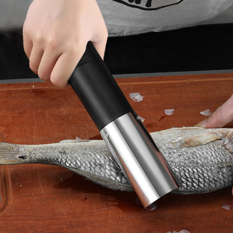 Wireless Electric Fish Scales Kitchen Gadgets(Black) - Cutter & Peeler by buy2fix | Online Shopping UK | buy2fix