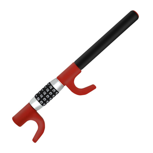 Car Anti-Theft Steering Wheel Retractable Adjustable Code Lock(Red) by buy2fix