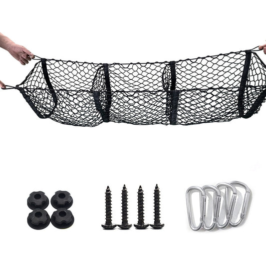 Pickup Truck Three-dimensional Net Bag Off-road Vehicle Trunk Luggage Net Bag, Size: 90x30cm(Three Pocket) by buy2fix