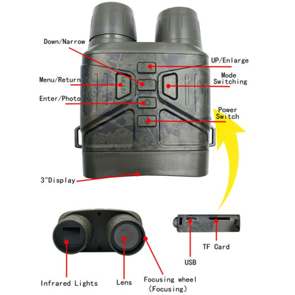 Y6-C 4K HD Infrared Dual Tube Telescope Night Vision Instrument by buy2fix