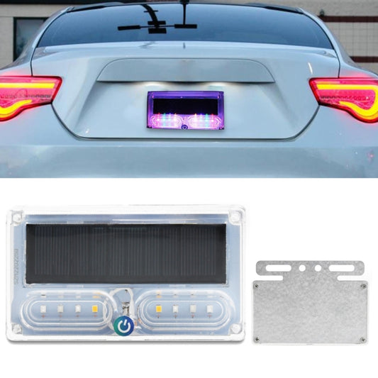 Car Solar Warning Light Anti-rear Collision LED Tail Light(Bracket) - Warning Lights by buy2fix | Online Shopping UK | buy2fix