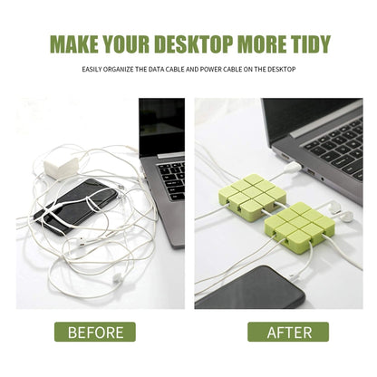 Cable Clip Desk Wall USB Charging Cable Holder Organizer Cable Winder(White) by buy2fix