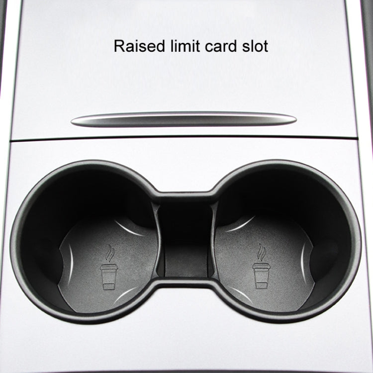 For Tesla Model 3/Y Central Control Instrument Panel Water Cup Limiter Water Cup Holder(Black) by buy2fix