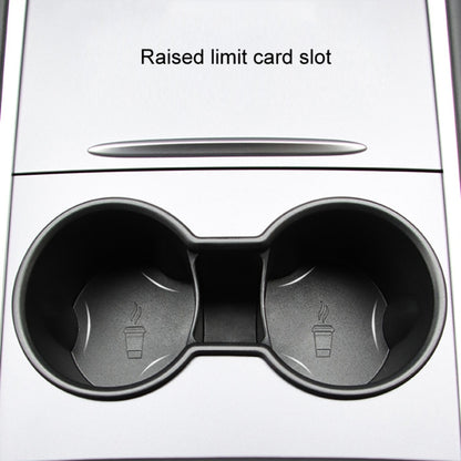 For Tesla Model 3/Y Central Control Instrument Panel Water Cup Limiter Water Cup Holder(Black) by buy2fix