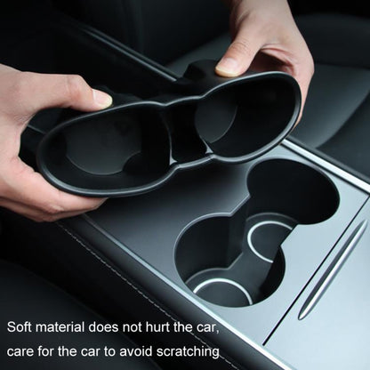 For Tesla Model 3/Y Central Control Instrument Panel Water Cup Limiter Water Cup Holder(Black) by buy2fix