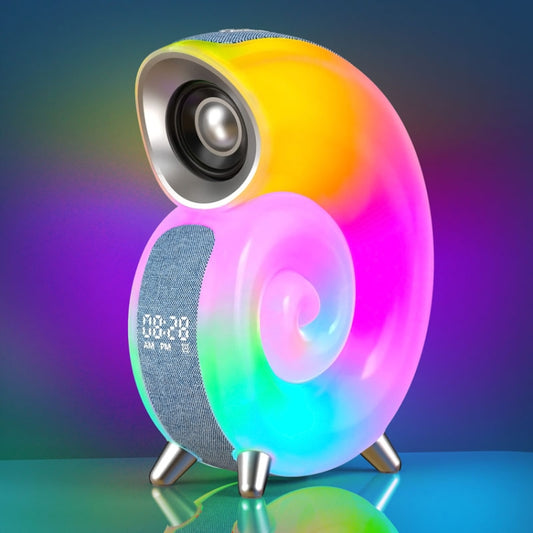 Conch-Shaped APP Controls Wake-Up Smart Clock Bluetooth Speakers With White Noise(Conch) - Desktop Speaker by buy2fix | Online Shopping UK | buy2fix