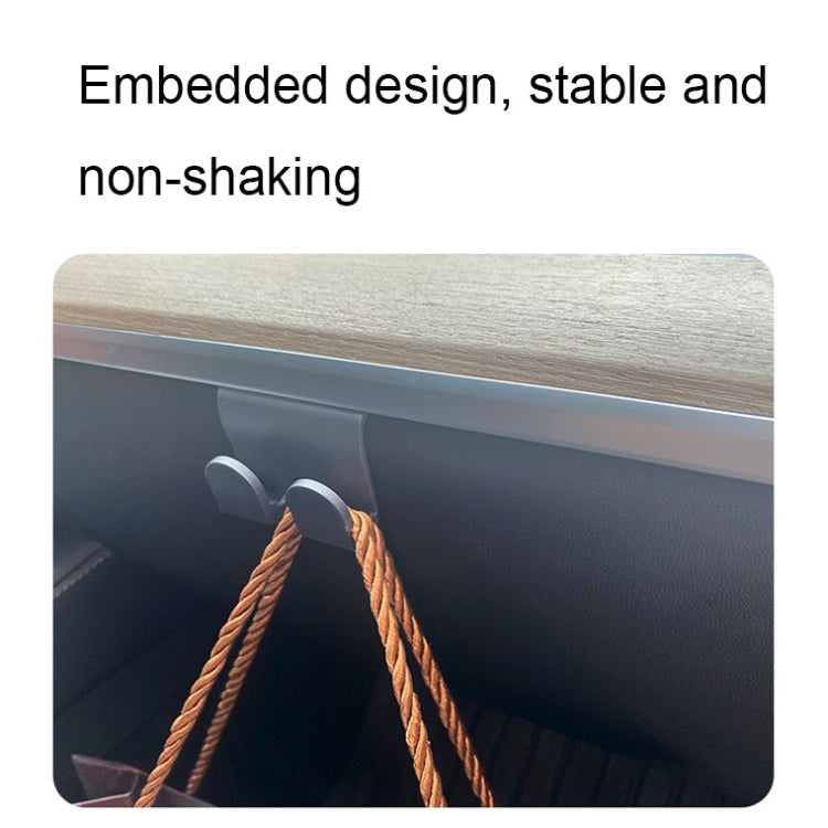 For Tesla Model Y Passenger Glove Box Hook Interior Modification Accessories(Black) by buy2fix