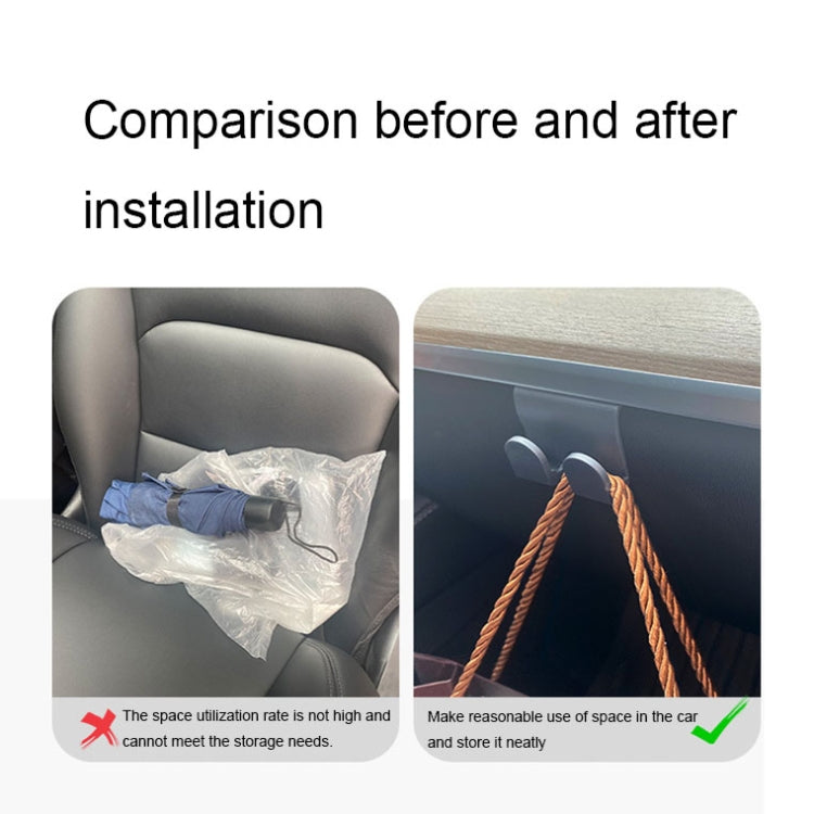 For Tesla Model Y Passenger Glove Box Hook Interior Modification Accessories(Black) by buy2fix