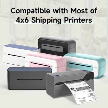 500sheets 4×6 Inch Stickers Thermal Label Paper For Phomemo PM-246S / PM-241BT / D520BT, Style: Folding Rose Red by buy2fix