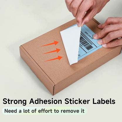 500sheets 4×6 Inch Stickers Thermal Label Paper For Phomemo PM-246S / PM-241BT / D520BT, Style: Folding Yellow by buy2fix