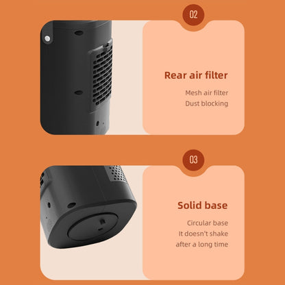 Remote Control Touch Screen Household Desktop PTC Instant Heating Heater, Style: EU Plug(Electronic Model) by buy2fix