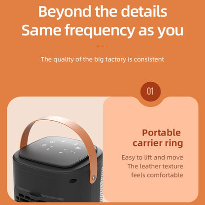 Remote Control Touch Screen Household Desktop PTC Instant Heating Heater, Style: EU Plug(Electronic Model) by buy2fix