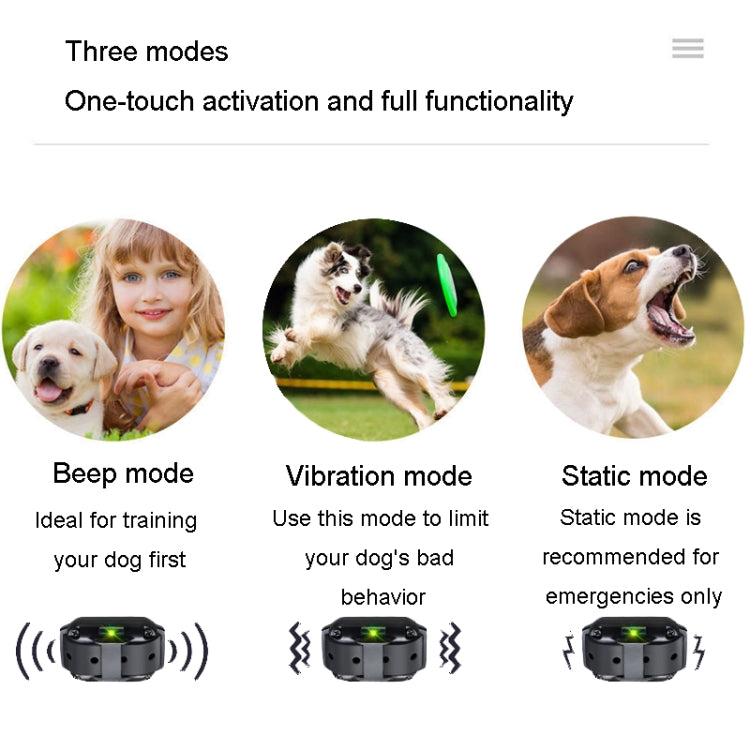 800m Remote Control Stop Barker Dog Trainer Smart Anti-Disturbance Vibration Collar, Specification: With 1 Collar - Training Aids by buy2fix | Online Shopping UK | buy2fix