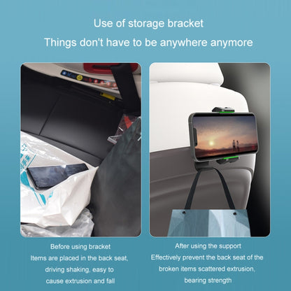 Multifunctional Car Rear Seat Sun Visor Dining Table Mobile Phone Holder(Grey) by buy2fix