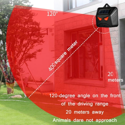 4pcs /Box Solar Animal Repeller Waterproof Animal Deterrent with Red LED Light - Outdoor Insect Repellent by buy2fix | Online Shopping UK | buy2fix