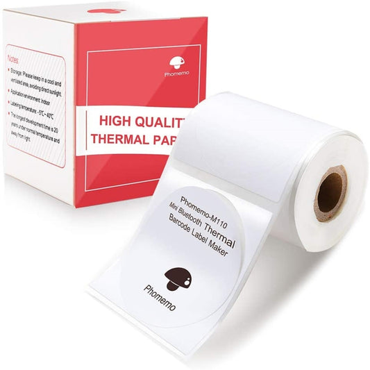For Phomemo M110 / M200 140pcs /Roll 50x50mm Round Self-Adhesive Thermal Labels - Printing Paper by Phomemo | Online Shopping UK | buy2fix