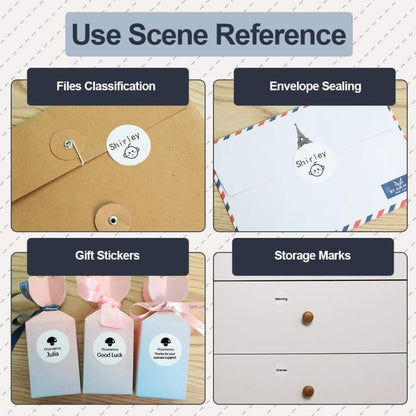 For Phomemo M110 / M200 180pcs /Roll 40x40mm Round Self-Adhesive Thermal Labels by Phomemo