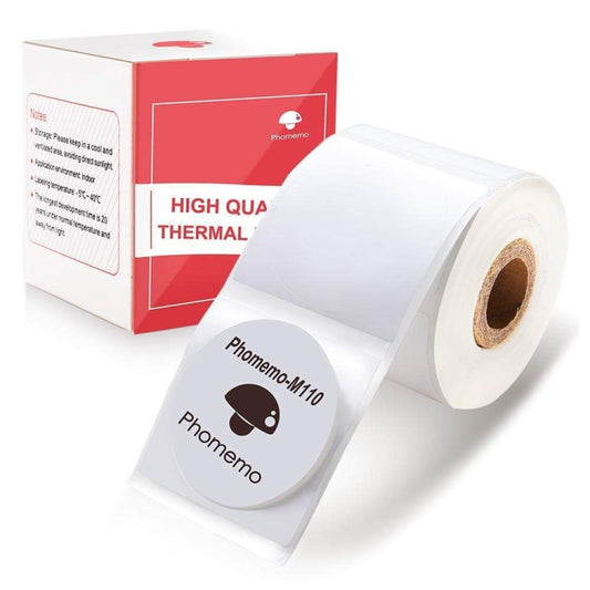 For Phomemo M110 / M200 200pcs /Roll 30x30mm Round Self-Adhesive Thermal Labels - Printing Paper by Phomemo | Online Shopping UK | buy2fix