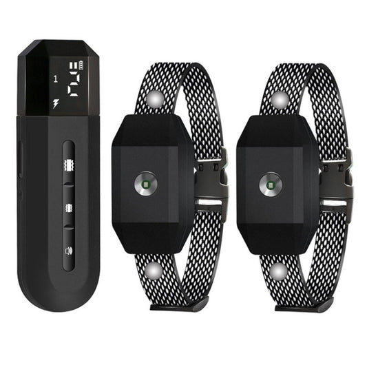 669N-2 Smart Remote Control Dog Trainer Stop Barker Waterproof Vibration Collar - Training Aids by buy2fix | Online Shopping UK | buy2fix