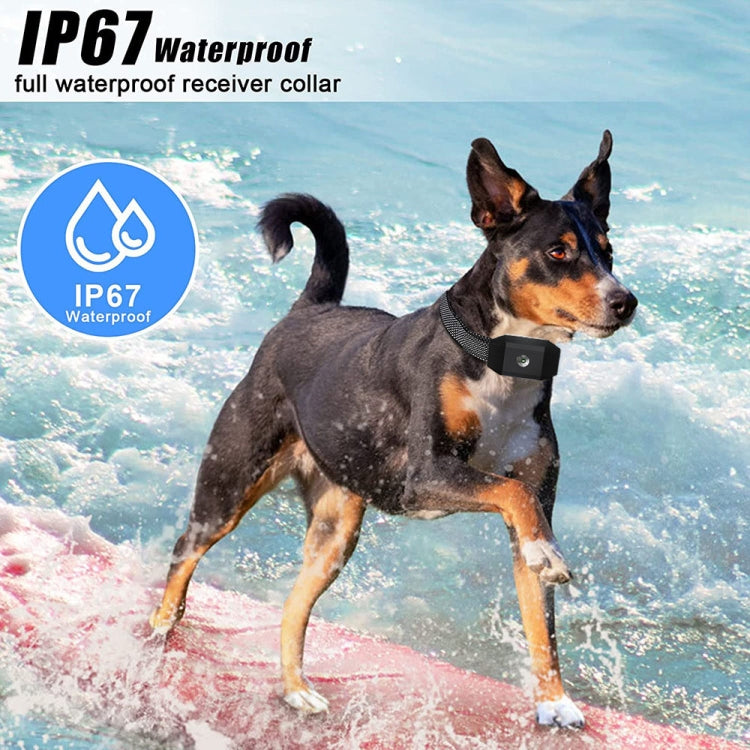 669N-1 Smart Remote Control Dog Trainer Stop Barker Waterproof Vibration Collar - Training Aids by buy2fix | Online Shopping UK | buy2fix