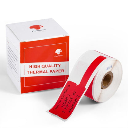 For Phomemo M110 / M200 100pcs /Roll 25x38mm Cable Self-Adhesive Thermal Labels(Red) - Printing Paper by Phomemo | Online Shopping UK | buy2fix