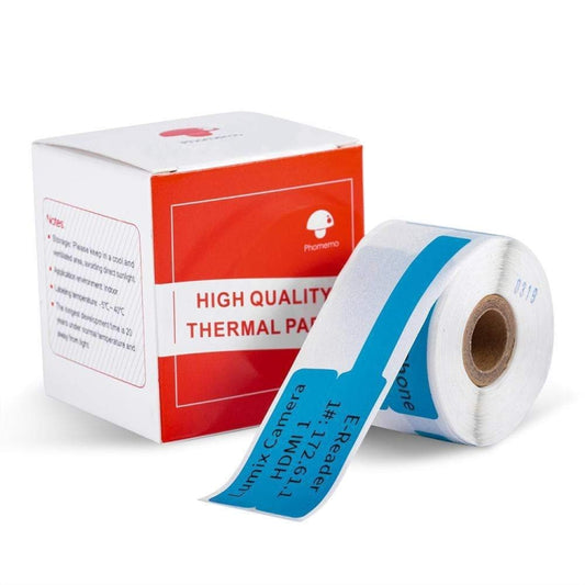 For Phomemo M110 / M200 100pcs /Roll 25x38mm Cable Self-Adhesive Thermal Labels(Blue) - Printing Paper by Phomemo | Online Shopping UK | buy2fix
