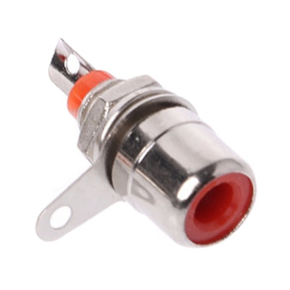 10pcs Small RCA Soldered Lotus Master AV Socket Audio Connector(Red) - RCA Adapter by buy2fix | Online Shopping UK | buy2fix