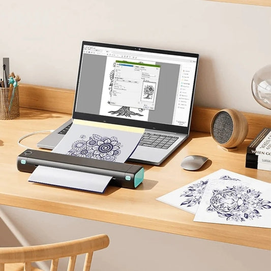 For Phomemo M08F / TP81 100sheets /Pack A4 Tattoo Transfer Paper Compatible For MR.IN Brother Pocket Jet / MT800 by buy2fix