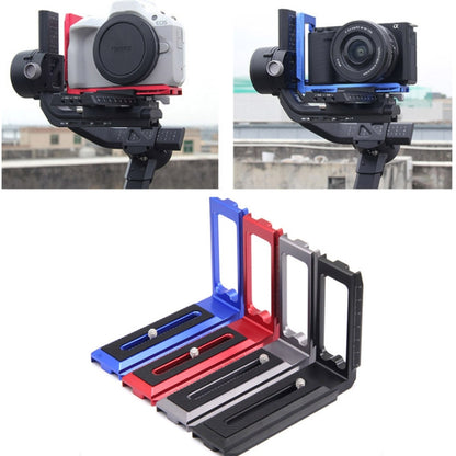 Universal Camera L Shape Bracket Quick Release Plate for Camera RSC2 / RS3 Stabilizers, Spec: L-450 Blue by buy2fix