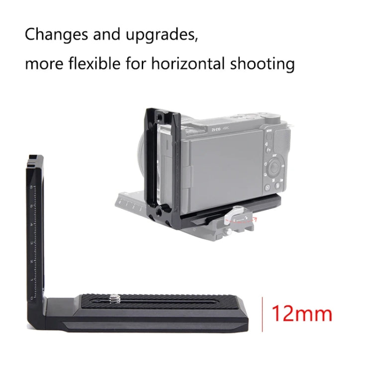 Universal Camera L Shape Bracket Quick Release Plate for Camera RSC2 / RS3 Stabilizers, Spec: L-450 Black by buy2fix