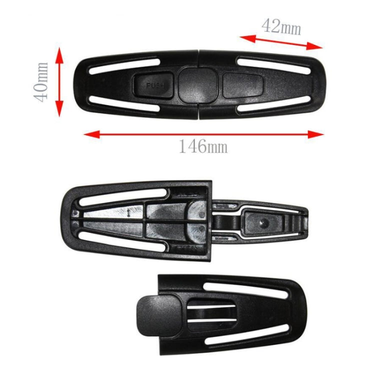 Child Safety Seat Belt 5-point Chest Buckle Adjustment Lock by buy2fix