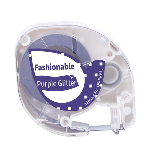 For Phomemo P12 / P12 Pro 12mm x 4m Consumables Label Ribbon, Style: White Word on Purple Thermal Transfer - Printing Paper by buy2fix | Online Shopping UK | buy2fix