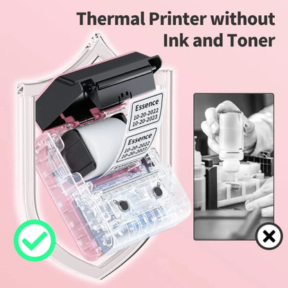 Phomemo M221 Thermal Wireless Label Printer Barcode Bluetooth Label Maker(Pink) - Receipt Printers by Phomemo | Online Shopping UK | buy2fix