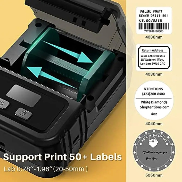 Phomemo M120 Label Maker Barcode Printer Bluetooth Thermal Label Machine(Orange) - Receipt Printers by Phomemo | Online Shopping UK | buy2fix
