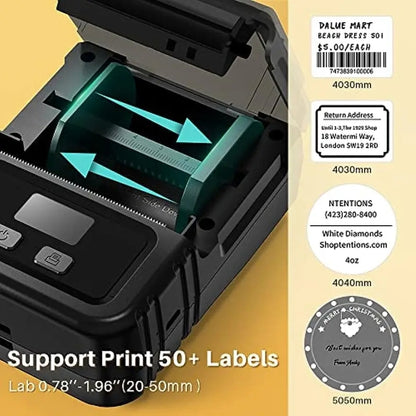 Phomemo M120 Label Maker Barcode Printer Bluetooth Thermal Label Machine(Orange) - Receipt Printers by Phomemo | Online Shopping UK | buy2fix