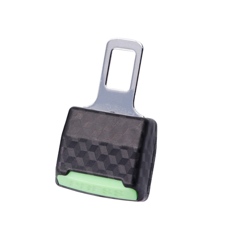 1pair Car Safety Belt Insert Head Limiter With Lock Tongue(Luminous Buckle) by buy2fix