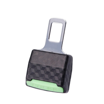 1pair Car Safety Belt Insert Head Limiter With Lock Tongue(Luminous Buckle) by buy2fix