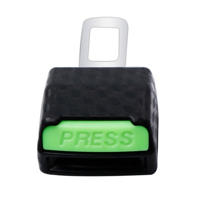 1pair Car Safety Belt Insert Head Limiter With Lock Tongue(Luminous Buckle) by buy2fix