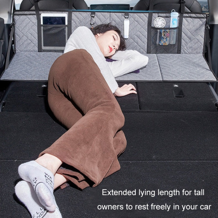 Car Camping Bed Folding Board SUV Rear Row Extension Board For Tesla, Color: Gray Embossed by buy2fix