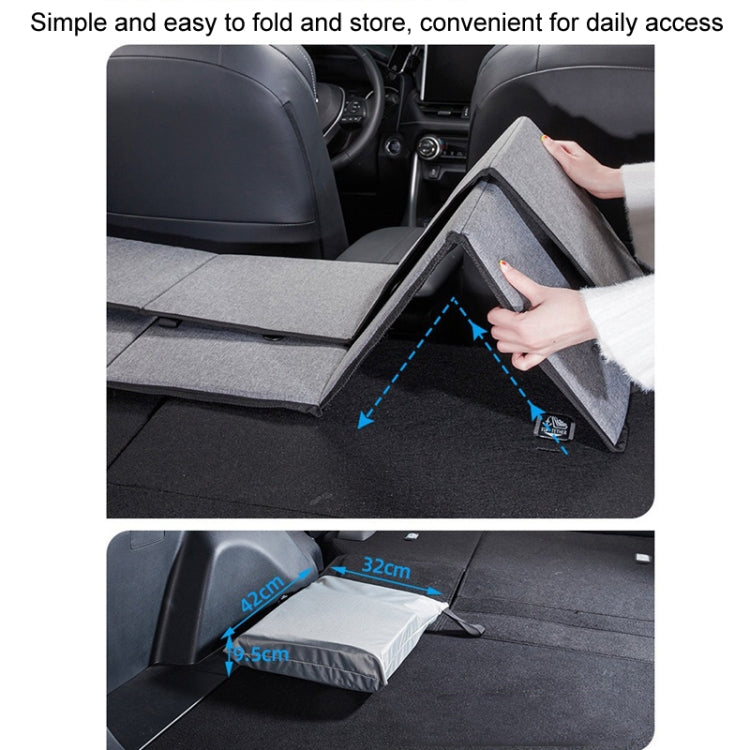 Car Camping Bed Folding Board SUV Rear Row Extension Board For Tesla, Color: Gray Embossed by buy2fix