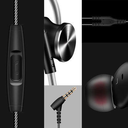 QKZ DM10 1.2m High-Quality In-Ear Metal Magnetic Sports Wired Earphones, Style: Type-C - Type-C Earphone by QKZ | Online Shopping UK | buy2fix