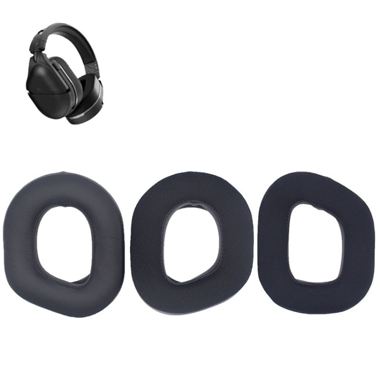 2pcs For Turtle Beach Stealth 700 Gen2 Headphone Covers Comfortable Headset Earmuffs(Protein Leather) by buy2fix