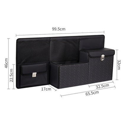 Car Multi-function Leather Trunk Foldable Storage Box(Black) by buy2fix