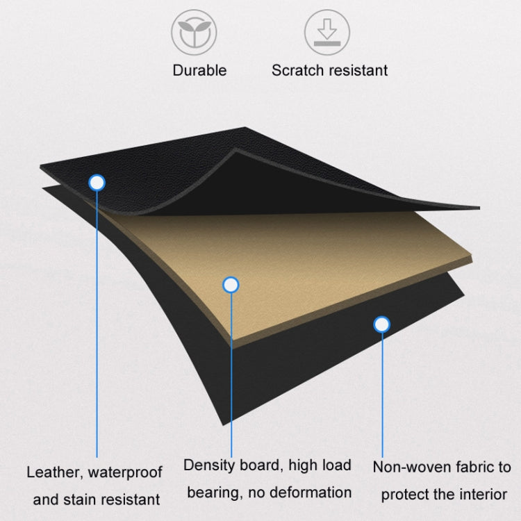 Car Multi-function Leather Trunk Foldable Storage Box(Coffee) by buy2fix