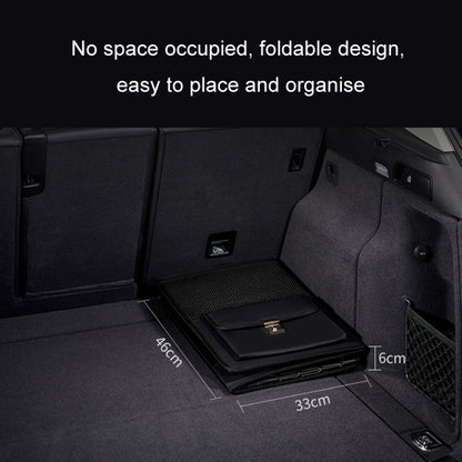 Car Multi-function Leather Trunk Foldable Storage Box(Black) by buy2fix
