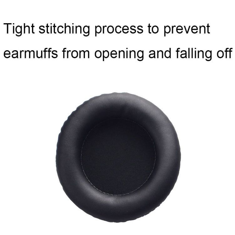 2pcs For Somic G941 Headphone Ear Cotton Earmuff Replacement Headset Ear Cushion Leather Case(Black) by buy2fix